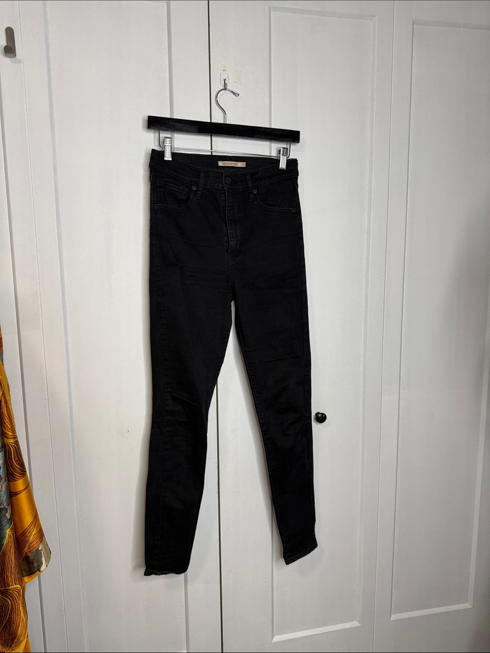 Levi’s Women's Black High-Rise mile high super Skinny Jeans W20 L30